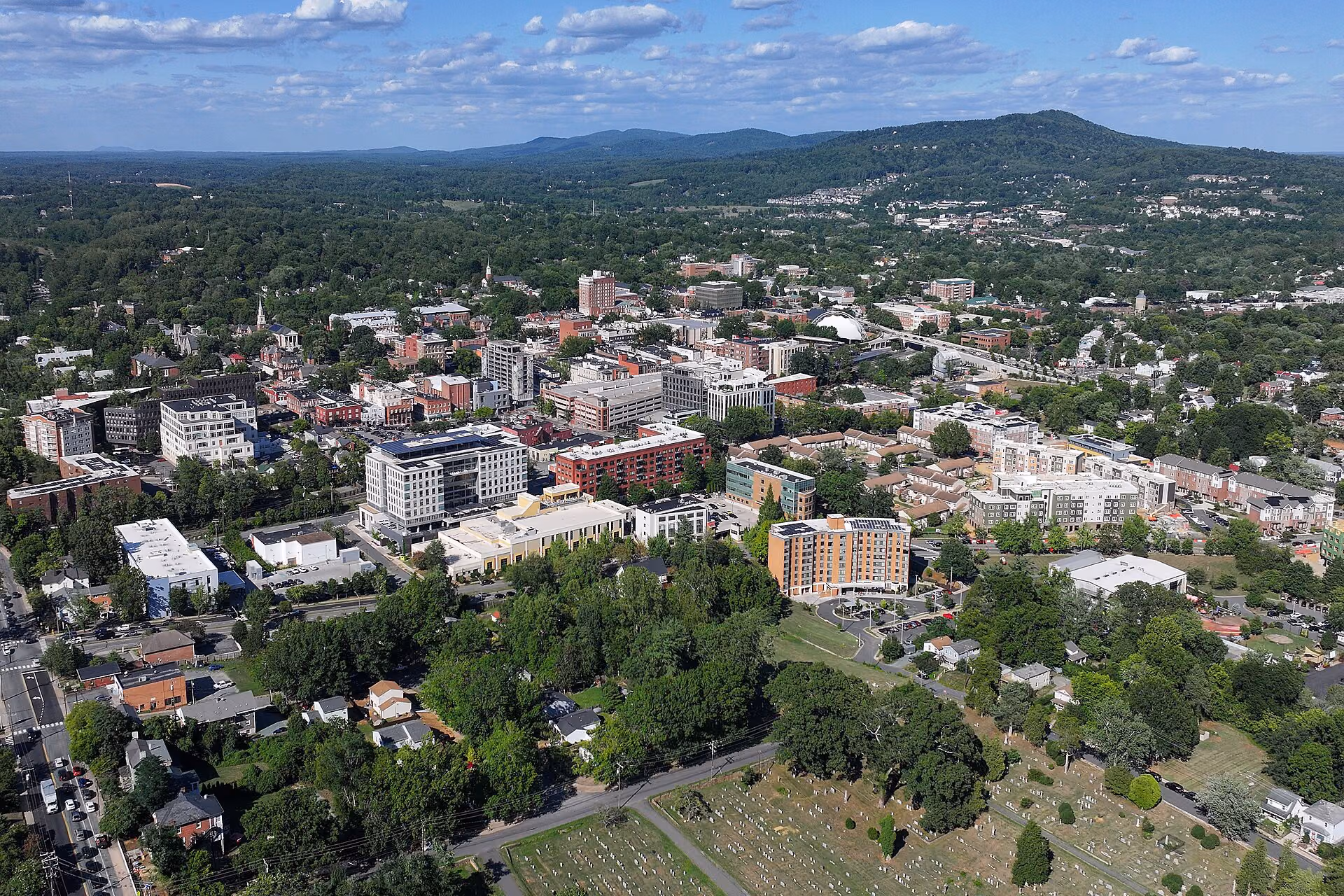 Charlottesville skyline