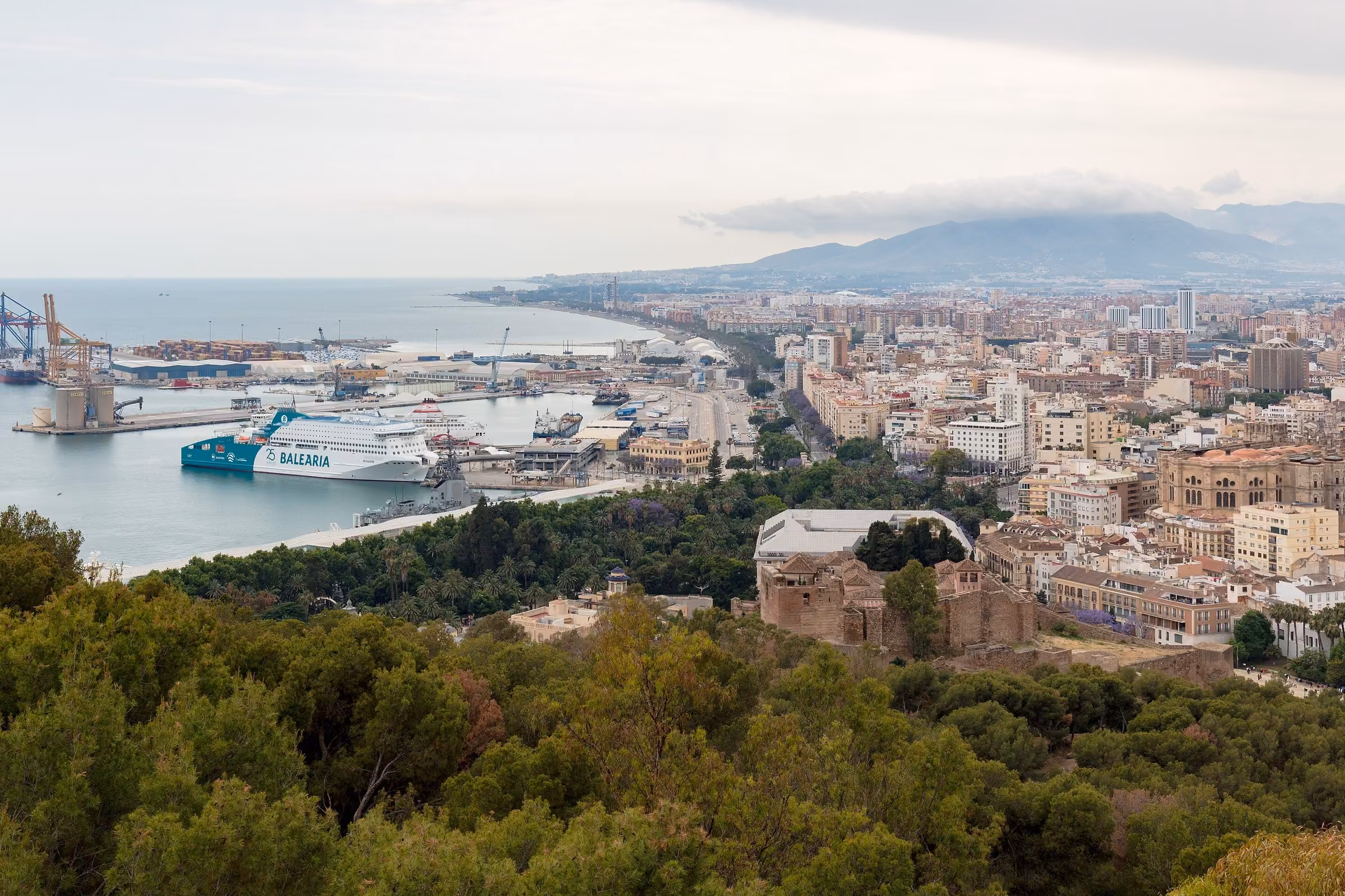 Malaga skyline