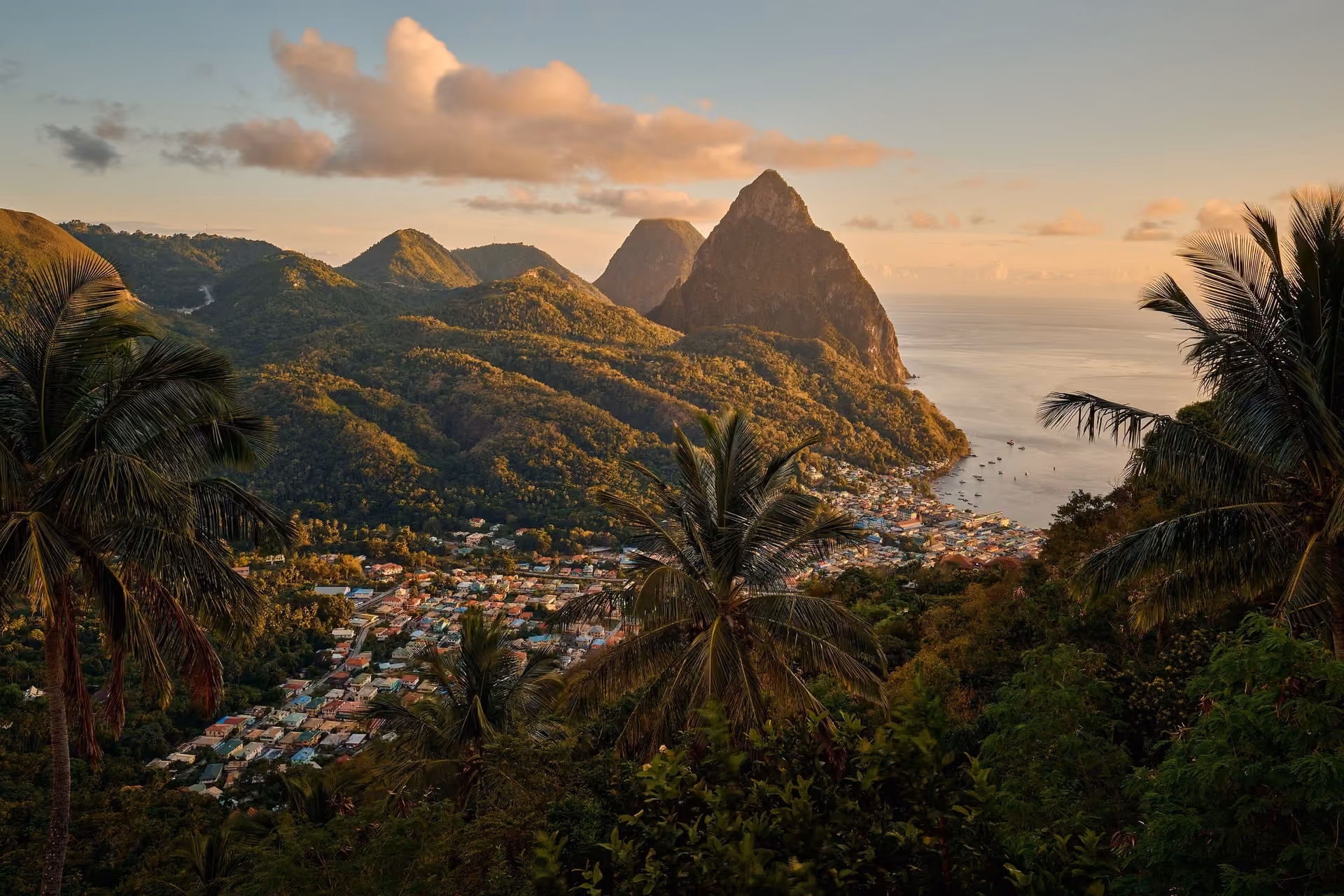 Saint Lucia skyline