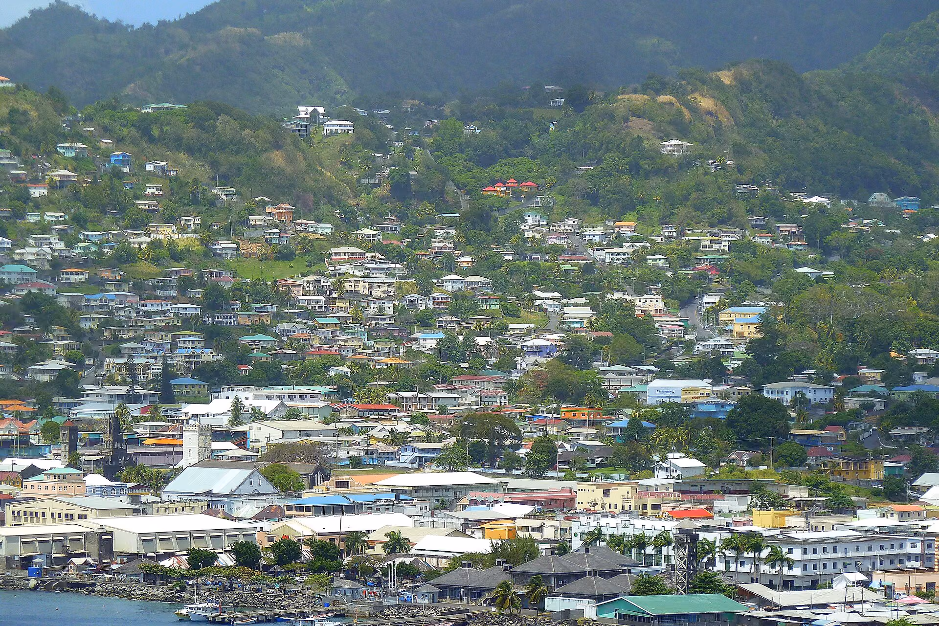 Saint Vincent skyline