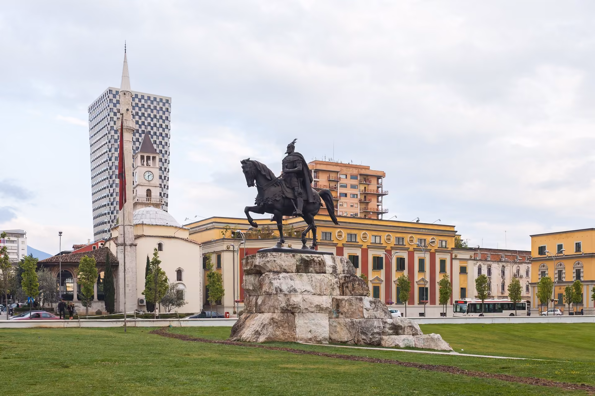 Tirana skyline