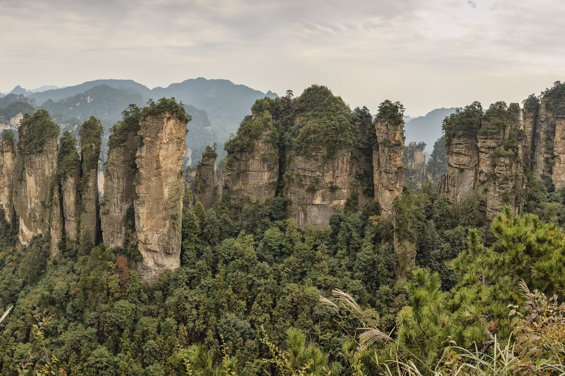 Zhangjiajie skyline